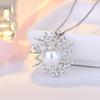 925 Sterling Silver Moon Necklace Pendant Zircon For Women Fashion Exquisite Student Girlfriend Jewelry Accessories Heart GiftGood Product