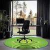 Grinch Printed Round Rug Carpet Chair Rug Area Rug Entryway Doormats,for Office Chair Living Room Bedroom Kitchen Room.