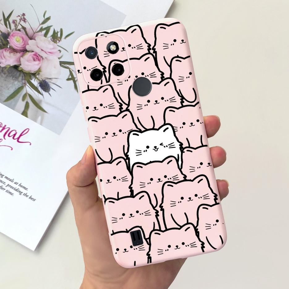 For Realme C21Y Case Realme C25Y Stylish Candy Painted Cover Soft Silicone Phone Case For Realme C21 C 21 Y C25Y RealmeC21 Shell