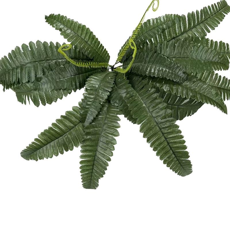 

2pcs Artificial Persian Leaves Wall Hanging Green Plant Wedding Decor Plastic 21 Forks Ferns Leaf Home Restaurant Decoration зелёный