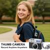 Retro Digital Camera - 1080P Video Recorder, LED Fill Light, 0.96-Inch IPS Screen, Portable Video Cam