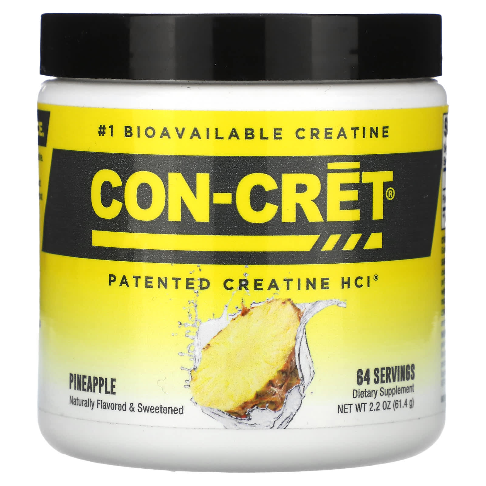 

Con-Cret, Patented Creatine HCI, Pineapple, 2.2 oz (61.4 g)