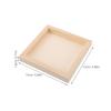 6 Pcs Unfinished Wood Canvas Panel 6x6 Inch Wood Board Small Painting Canvas Frames for DIY Art Projects Acrylics Oil Painting