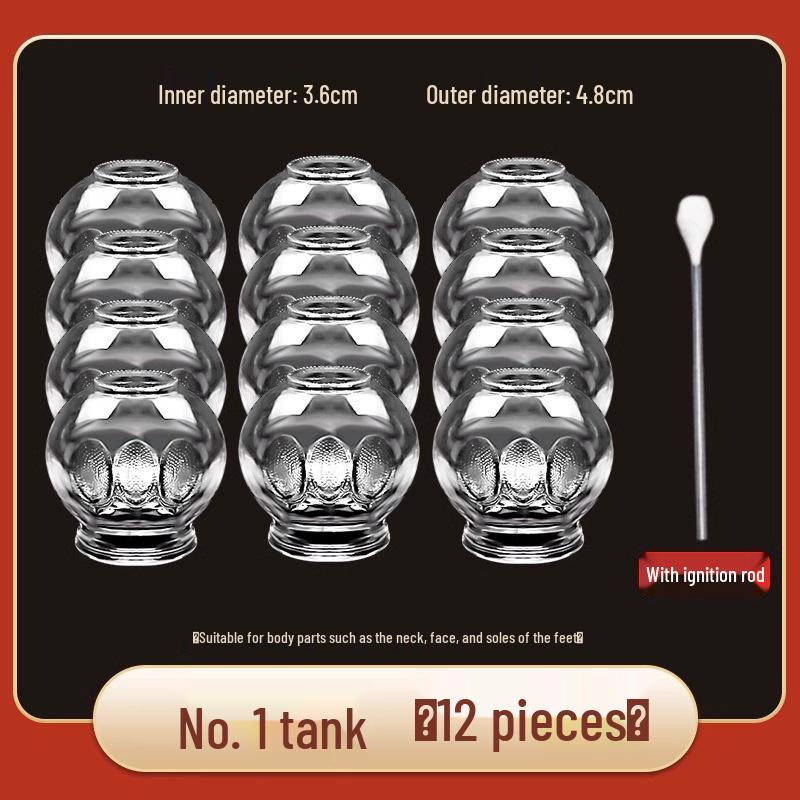 Chenye Thickened Glass Fire Cupping Set – Beauty & Household Therapy Jars