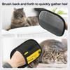 2 Pièces Gant Enlève-Poils d'Animaux Efficace Réutilisable Gant Anti-Poils Double Face pour Chien Chat Outil d'Épilation Fournitures pour Animaux