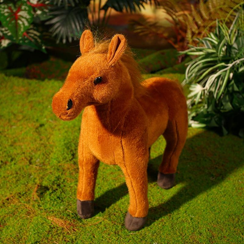 

Мультяшная Имитация Лошади Плюшевая Игрушка Кукла Домашний Декор Реалистичная Игрушка Лошадь Подарок на День Рождения для Мальчиков и Девочек 35x45cm