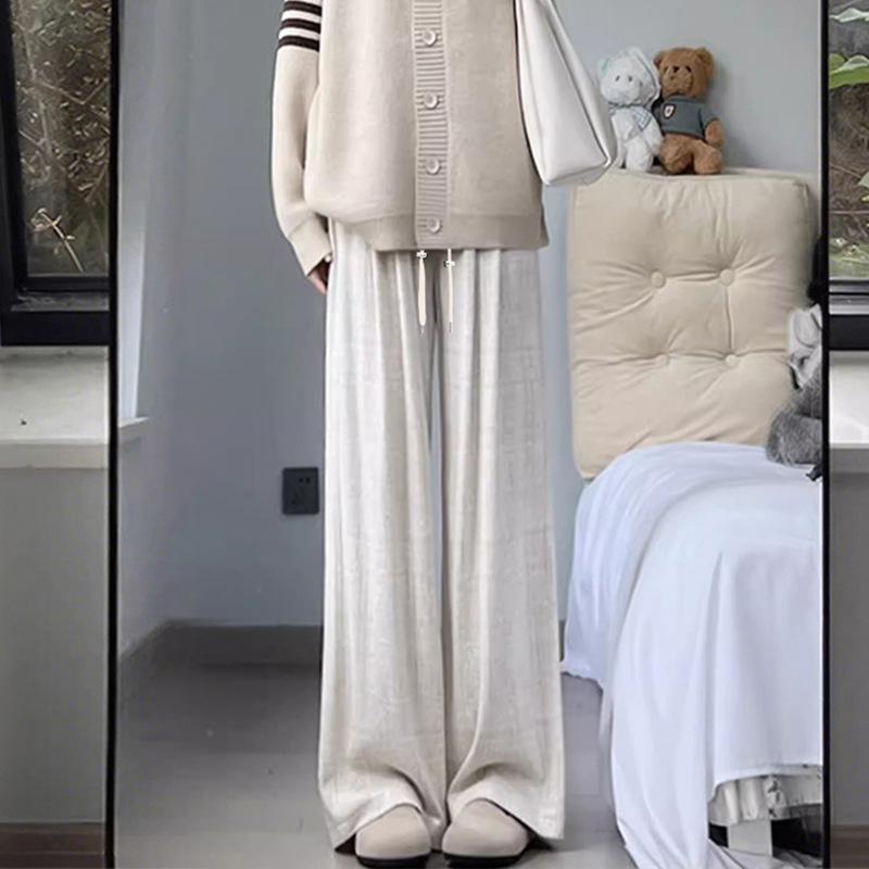 

Spring 2026 Maternity Drape Milkshake Pants - Soft, Smooth, Straight-Leg & Knitted Wide-Leg Styles 4XL