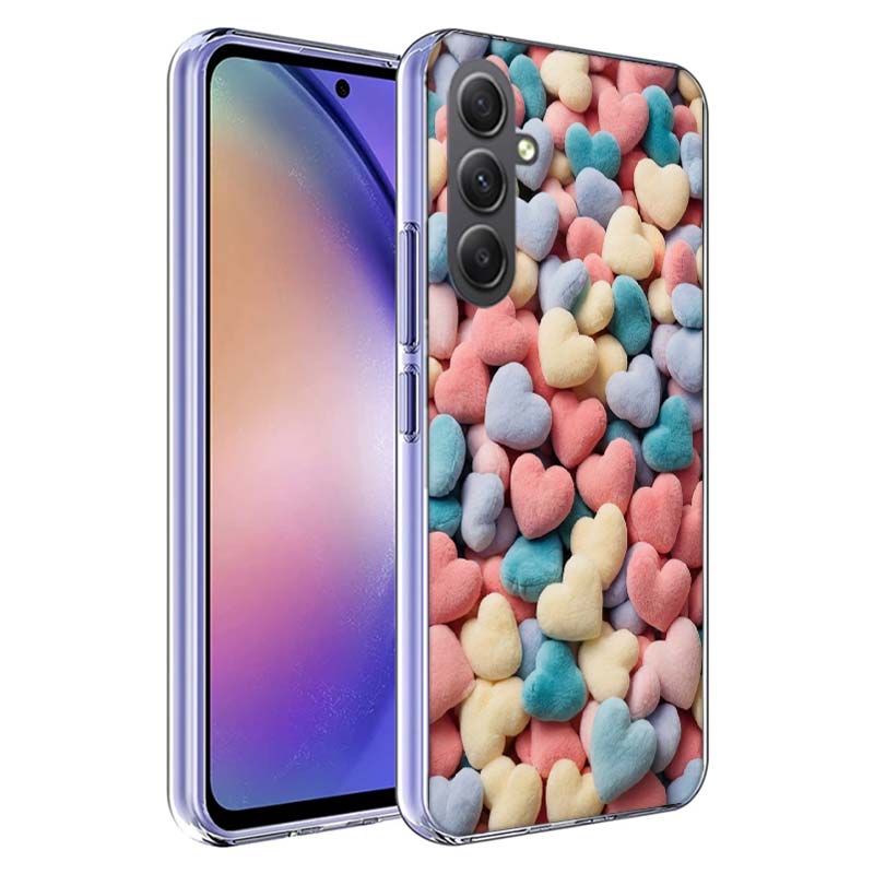 Furry Heart Phone Case for Samsung A17 A37 A57 A07 A16 A26 A36 A56 A06 A02S A12 A22 A32 A52S A04S A14 A24 A34 A54 A03 A13 A33 A5