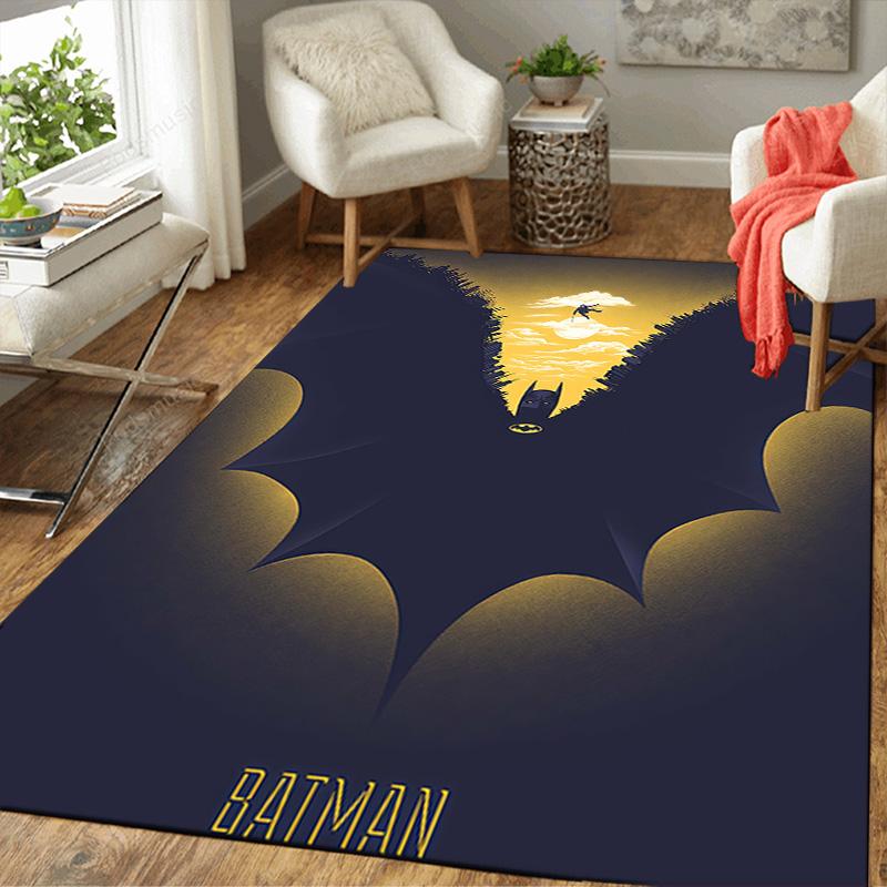 Super Hero Force Pattern Area Rug Washable Non-Slip Floor Mat for Home Bedroom Living Room Decor