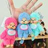 Kawaii Anime Monchhichi Schlüsselanhänger Plüschtier Anhänger Niedlicher Affe Monkiki Schlüsselanhänger Rucksack Anhänger Schlüsselanhänger Party Geschenk Kuschelig Stofftier Flauschig Umarmbar