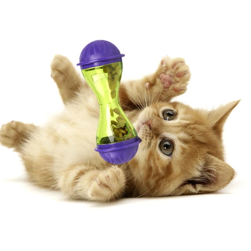 Buy Cat Feeder Toy Builtin Bell Interactive Game for Cats Fill with