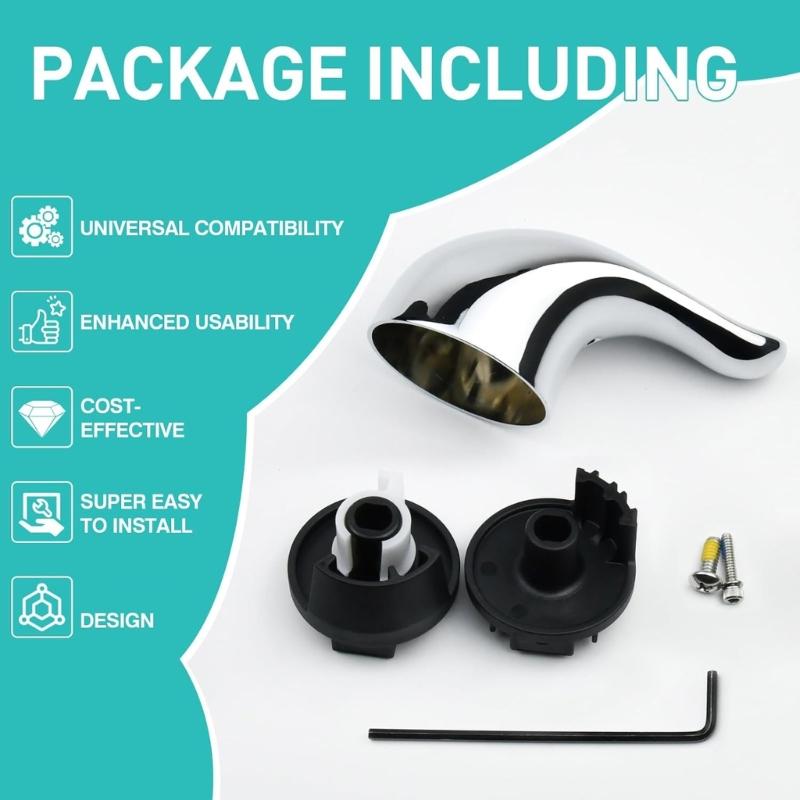 Ergonomic Bathroom Faucet Handle Replacement Mattes Corrosion Resistant for Posi Temp MoControl Valves Appearance