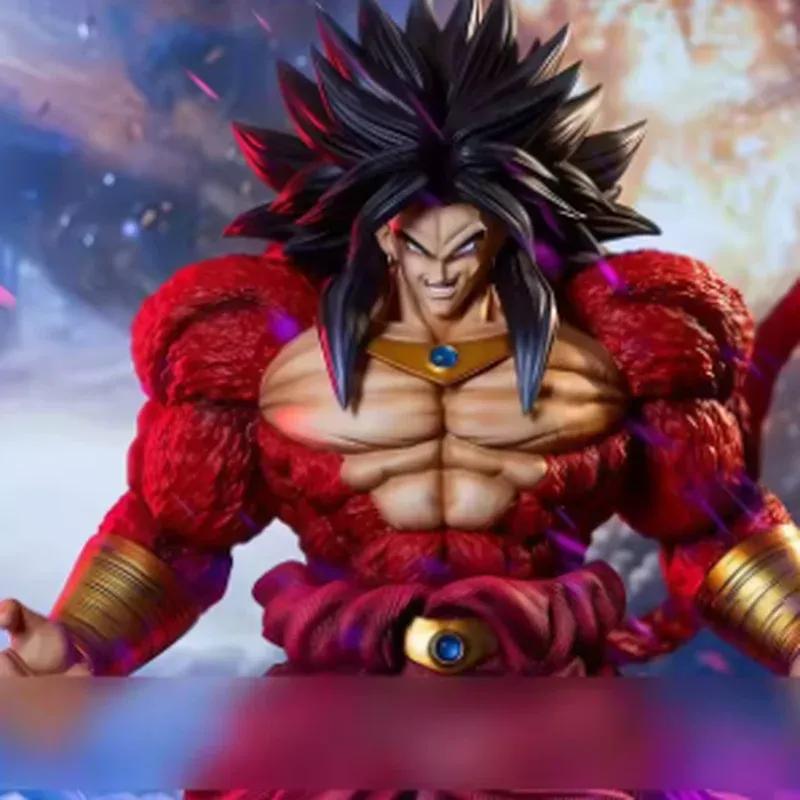 New 30cm Dragon Ball Broli Anime Figure Super Saiyan 4 Broly Figures Statue Collection Model Desk Decoration Christmas Gifts