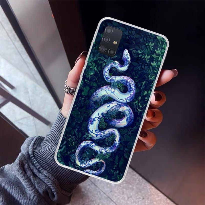 Animal Leather Snake Scales Phone Case For Samsung Galaxy A52 A51 A50S A32 A22 A12 A02S A72 A71 A31 A70 A30S Note 20 Ultra 10 Pl