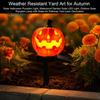 Energy Saving Solar Powered Landscape Stakes Halloween Pumpkin Light, Waterproof Garden LED Outdoor Festive Lanterns for Patio Lamp with Stake Pathway