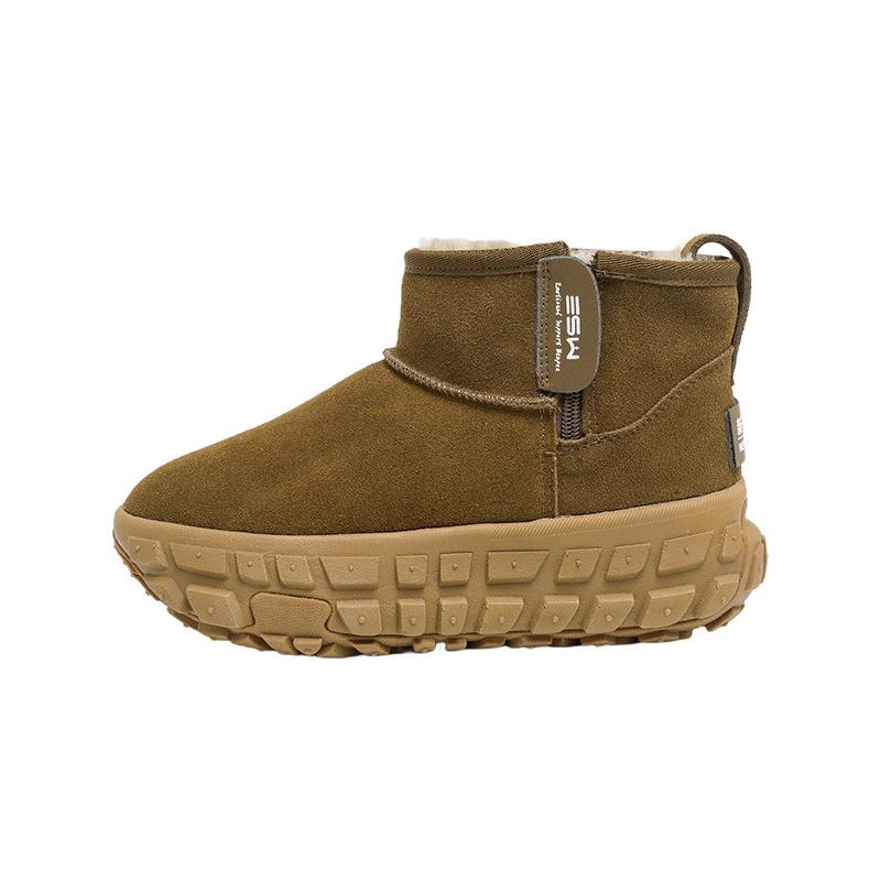 Tire sole snow boots women s winter new thick-soled retro short boots over fur versatile casual shoes tide 40 зеленые хаки 6390₽