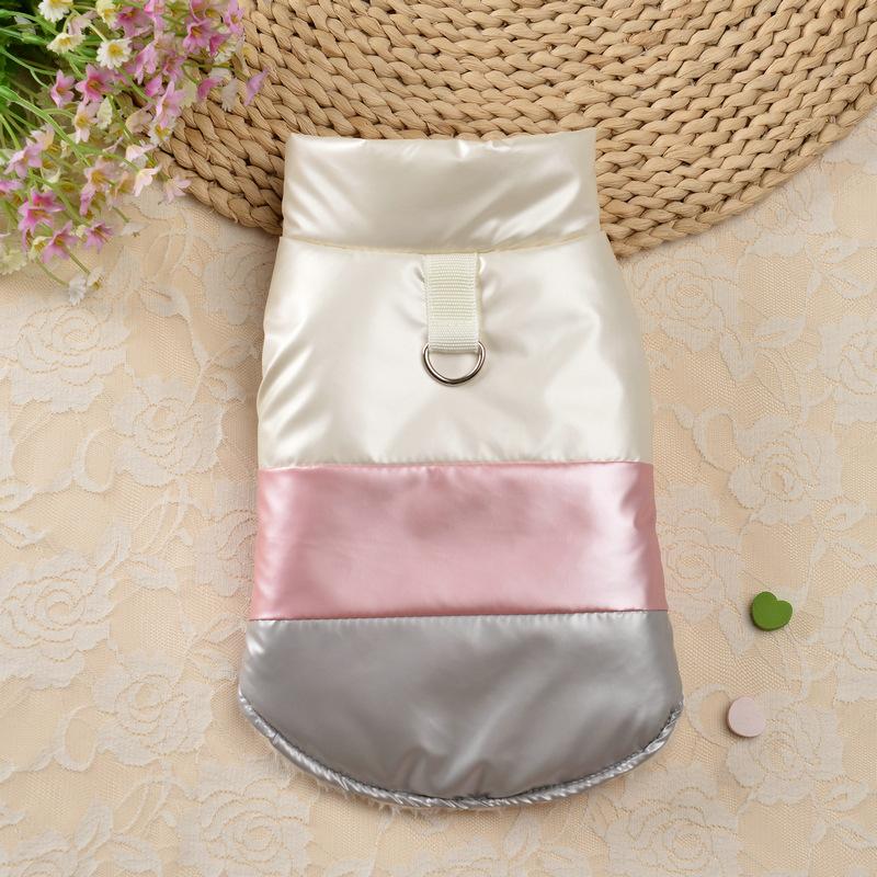 2026 New Winter Dog Coat Waterproof Warm Pet Jacket Fashion Color Block Vest for Dogs Puppy Clothes Pets Dog Accessories