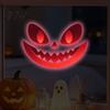 Glowing Window Wall Decorations Glow In The Dark Sticker, Self-adhesive Ghost Face Shape Decals, Outdoor Decor Halloween Waterproof PVC Stickers, for