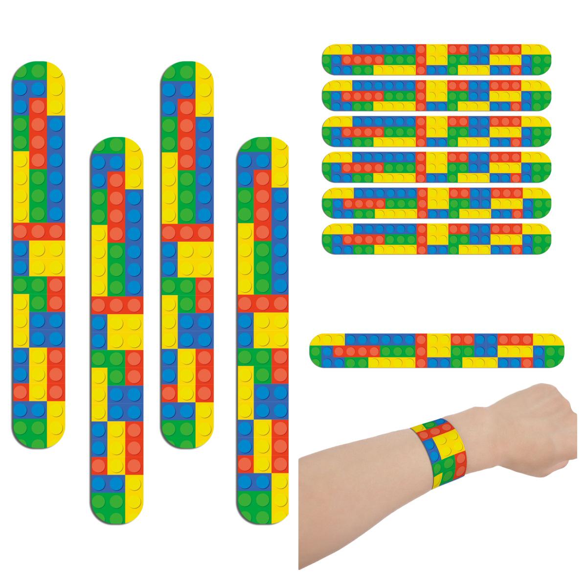Children s Cartoon Slap Bracelet Building Blocks - Birthday Party Gift
