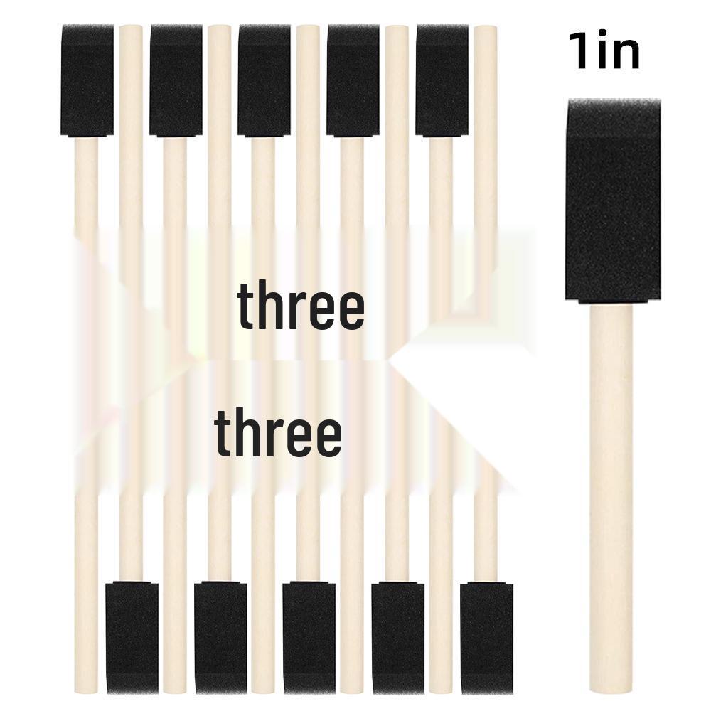 

Wooden Flat Head Brush for Children s Art and Graffiti