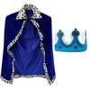 Cloak Halloween Costume Cosplay Props Realistic Prince Crown  Performance Property