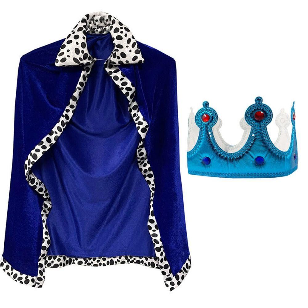 Cloak Halloween Costume Cosplay Props Realistic Prince Crown  Performance Property