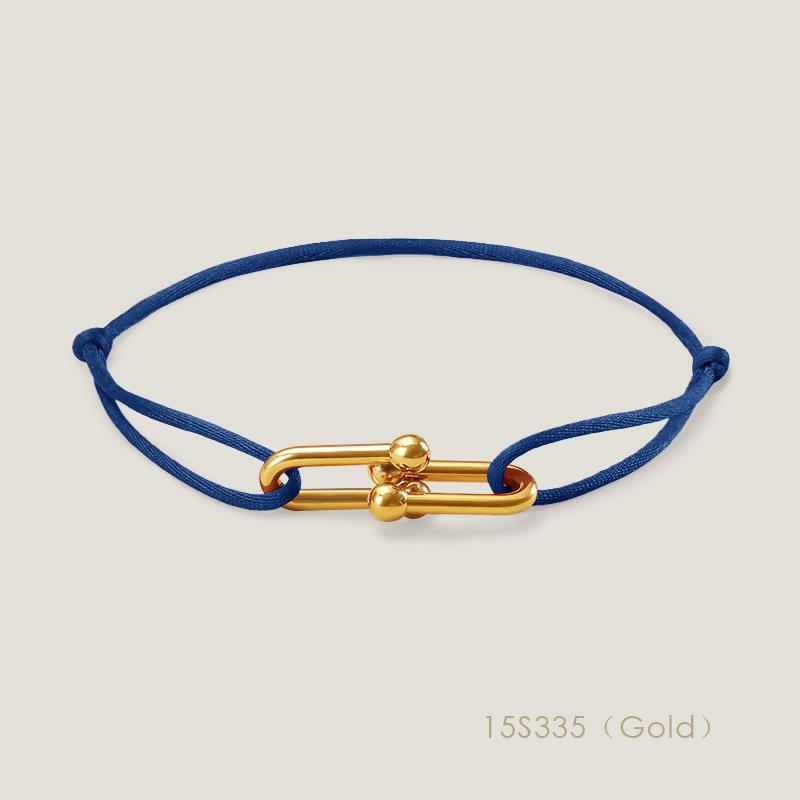 High Quality Classic Small U-Shape Charm Bracelets for Women Adjustable Silk Rope Bracelet Female Jewelry Gifts Wholesale