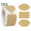 Self Adhesive Labels for Jars Blank Label Stickers, Self‑Adhesive Gift Tag Stickers 250 Per Roll, Assorted Mailing Small Business Shapes Jars,