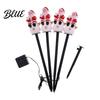 Outdoor Seasonal Atmosphere Lights Christmas Solar Stake Lights Santa Snowman Tree Figurine Lawn Powered Yard Gifts Waterproof Warm LED for