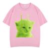 Funny Cat Meme T Shirts Unisexs Women Casual Cotton Vintage Tshirt Fashion Short Sleeve Oversized Harajuku Tshirts Streetwear