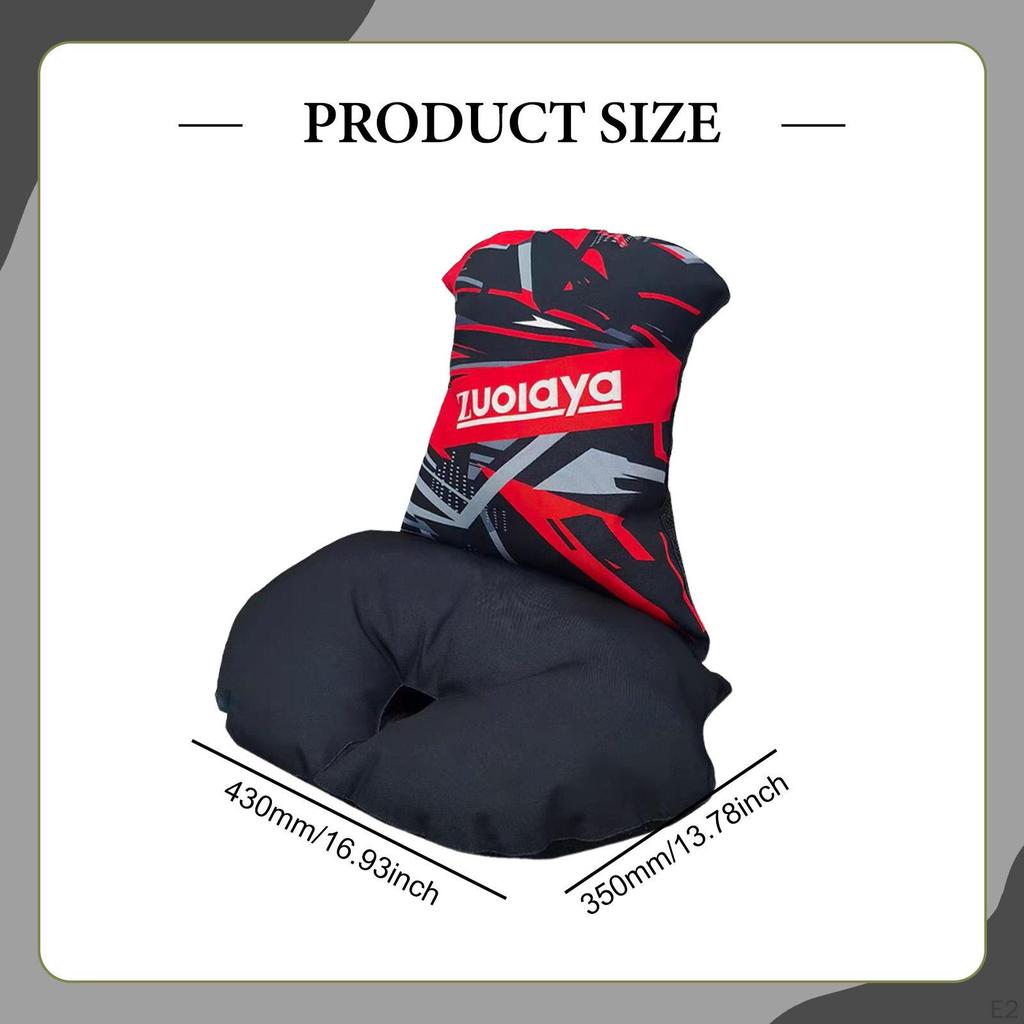 Go Kart Seat Cushion Back Support Replacement Karting Accessories for Kids Adults Comfortable