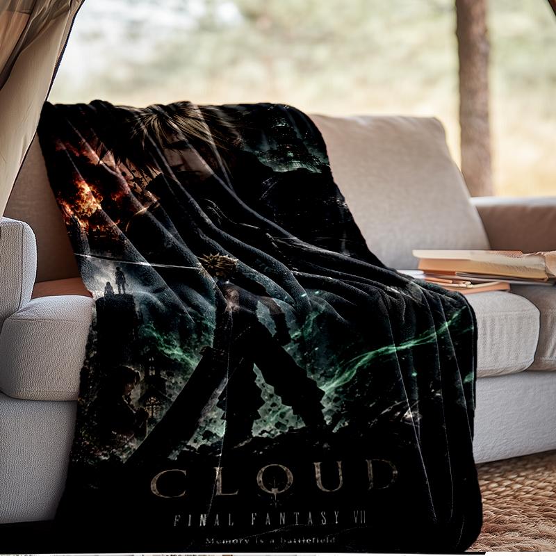 Cloud's Fantasy Journey Game Blanket Lightweight Ideal Bedding Blanket Perfect for Travel, Camping, Living Rooms, Offices, Sofas, Fan Christmas gift