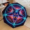 1pc Devilish Pentagram Symbol Umbrella with Plastic Handle,Suitable for All Seasons Home Travel Outdoor UmbrellaDD1291