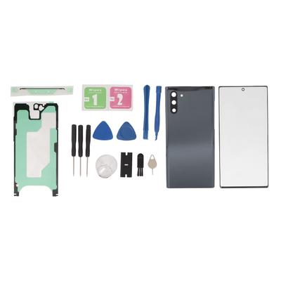 Replacement Back Glass Cover Front Screen Glass Repair Kits for Samsung Galaxy Note 10 Black