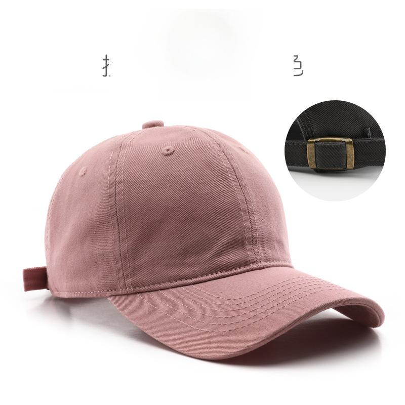 Japanische Damen Retro einfarbige leichte Board gewaschene Baumwoll Baseballkappe Outdoor-Sport Herren Reise Sonnenschutz Baseballkappe