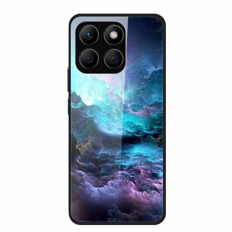 Glass Hard Back Cover For Honor X8C X8B X8 4G 5G Honor 400 Smart Phone Case Soft TPU Bumper Tempered Glass Case Coque Funda Capa