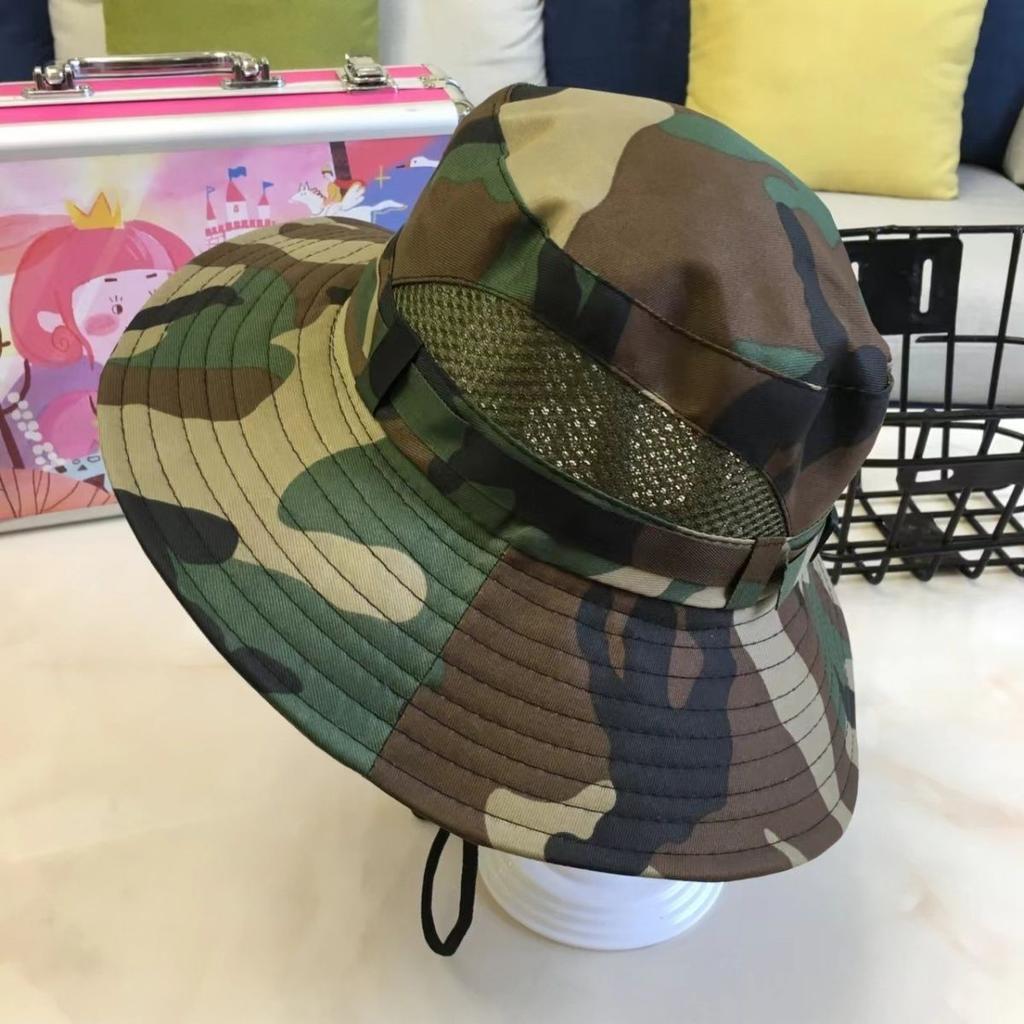 Student Hat Children's Sun Protection Outdoor Camouflage Hat Fishing Sun Protection Fisherman Hat Women's Hat