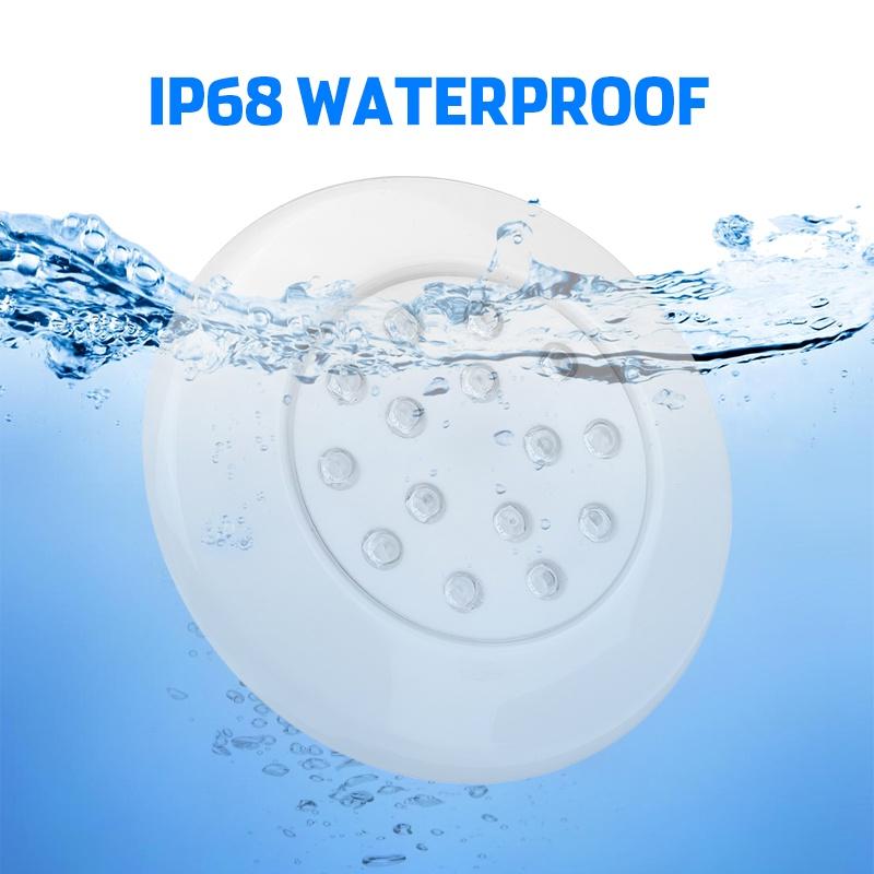 7W IP68 Waterproof 15 LED RGB Multi Color Submersible LED Underwater Night Light for Fish Tank Pond Swimming Pool Wedding Party