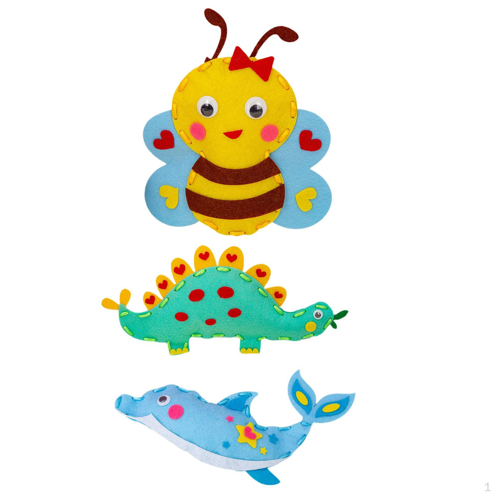 

4 предмета для шитья своими руками, материал для кукол-животных, повышают уверенность в себе, прекрасные детские принадлежности для творчества