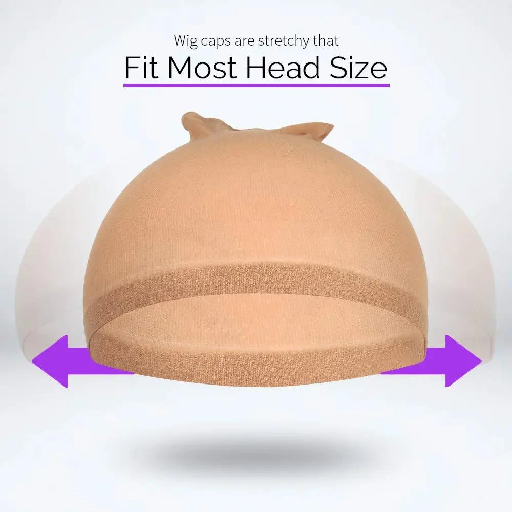 2 Pieces (1 set) Wig Caps,Natural Beige,Super Soft and Breathable Wig Cap for Women