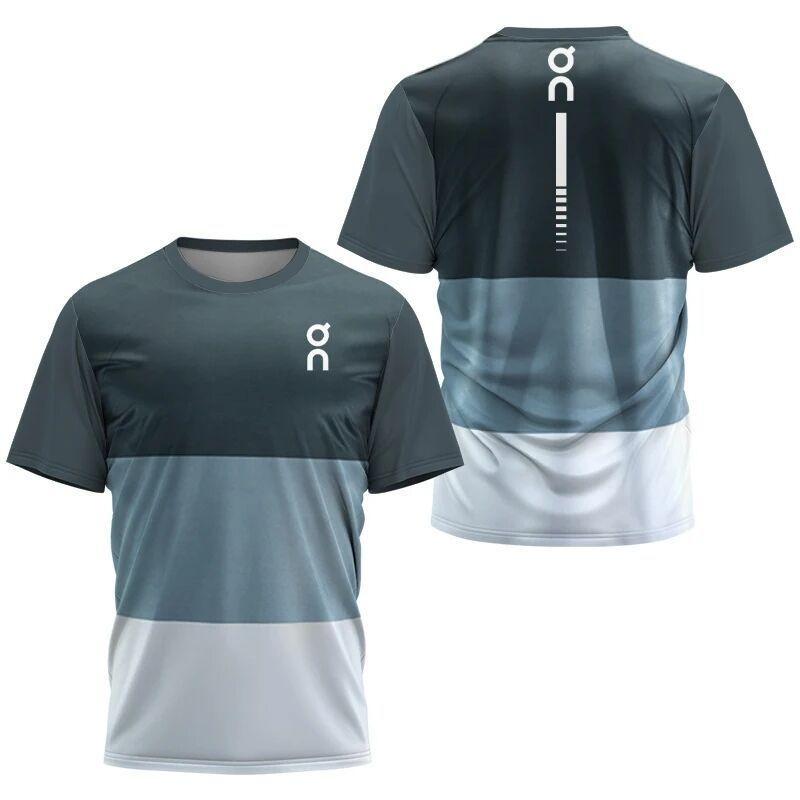 BOLIV MODA Heren 3D Geprint T-shirt Buiten Fitness Ademend Sneldrogend Sport Korte Mouw Ronde Hals Pullover Casual Top L