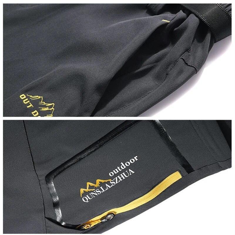 Outdoor Quick-drying Pants Men's Summer Thin Detachable Two-piece Hiking Trousers Assault Pants Mountaineering Sports Pants