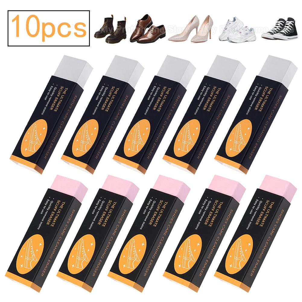 10-3pcs Eraser Shoe Brush Rubber Block Shoes Cleaning Erase Decontamination Shoe Brush Suede Sheepskin Leather Cleaning Brush