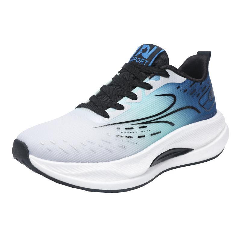 Men's Shoes 2025 Spring New Mesh Breathable Soft-soled Shock-absorbing Running Shoes Lightweight Casual Versatile Sports Shoes