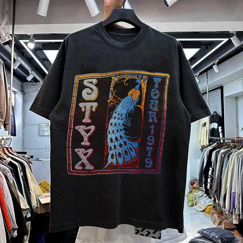 Vintage 1979 Styx Tour Shirt Retro Style Black Unisex Shirt S5XL KH16144 XL