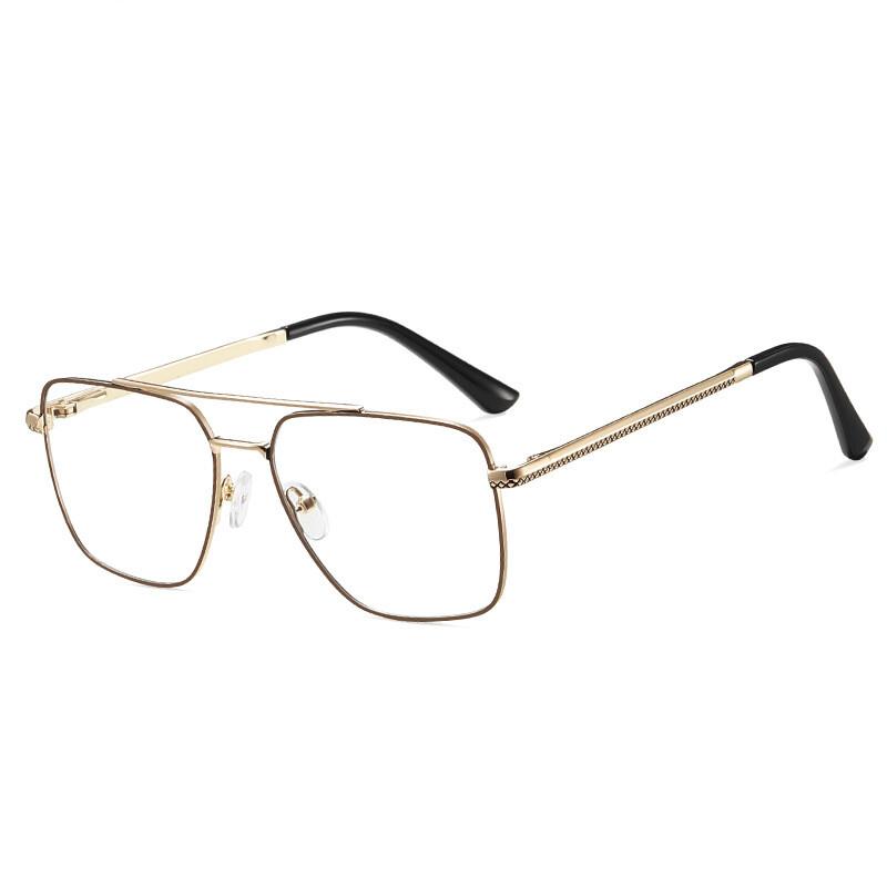 High-end Ultra-light Metal Frame Men's Myopia Glasses Anti Blue Light Blocking Glasses Prescription Shortsighted Eyewear