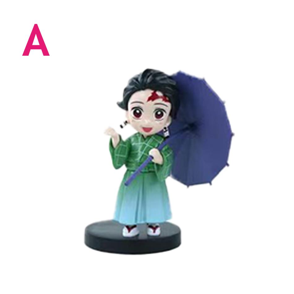 Plum Rain Series  Tanjiro Kamado Nezuko Anime Animation Figurine Creative Statue Model Ornament Surprise Present