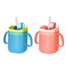 Child Friendly Drinking Cup with Straw & Leakproof Lid Toddlers Milk Cup with Easy To Use Straw Safe & Not Toxic Cup