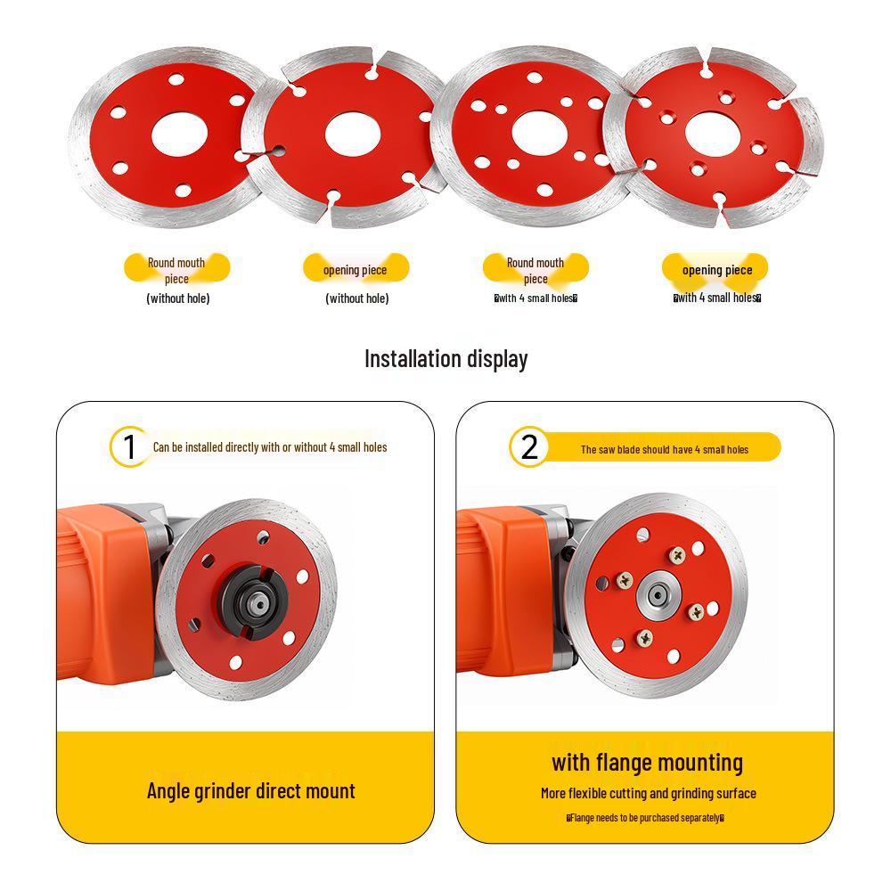 8cm Diamond Saw Blade for Granite, Quartz, and Stone Carving with Angle Grinder Compatibility