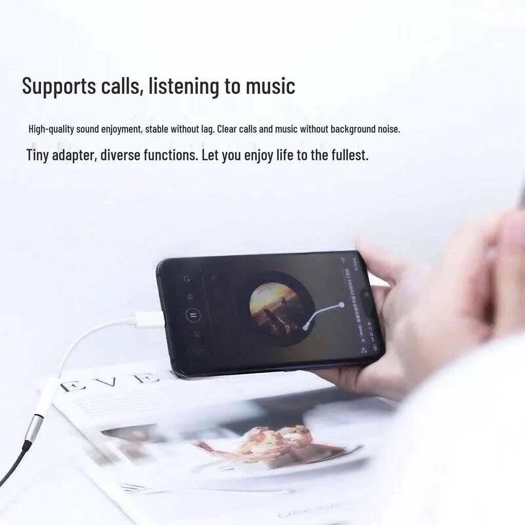 Compatible Type-C Audio Adapter for Apple iPhone 16